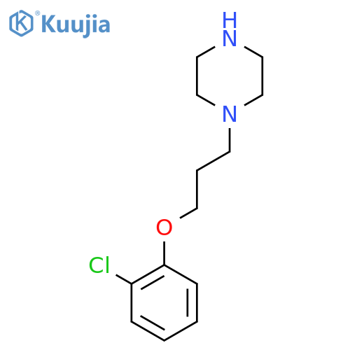 1-[3-(2-Chloro-phenoxy)-propyl]-piperazine structure