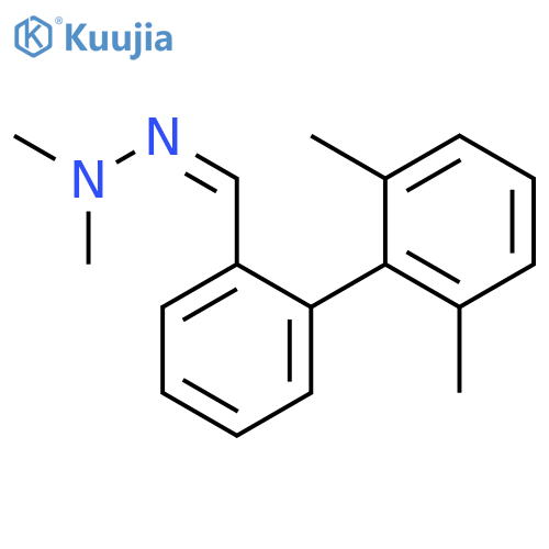 [1,1'-Biphenyl]-2-carboxaldehyde, 2',6'-dimethyl-, dimethylhydrazone structure