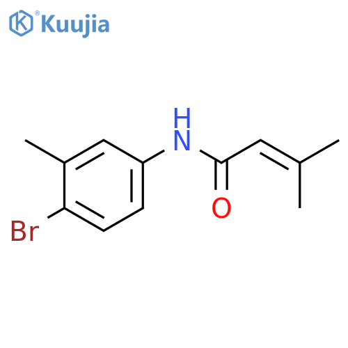 2-Butenamide, N-(4-bromo-3-methylphenyl)-3-methyl- structure