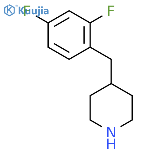 4-(2,4-difluorophenyl)methylpiperidine structure