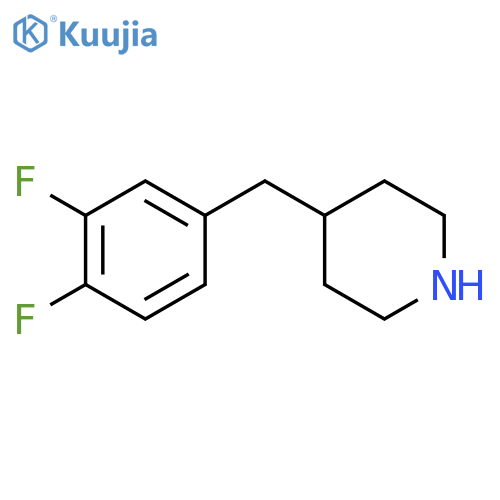 4-(3,4-difluorophenyl)methylpiperidine structure