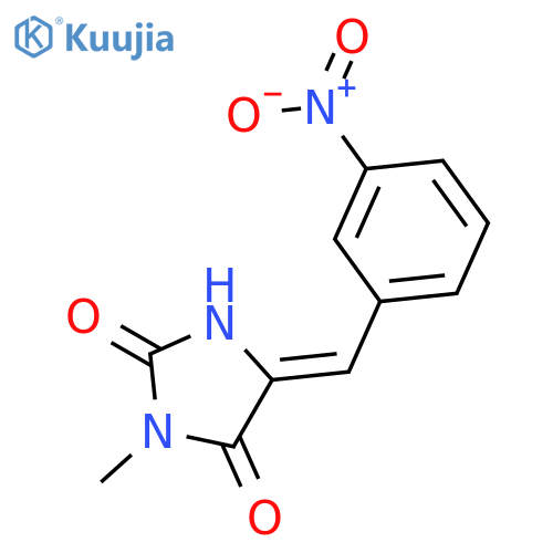 2,4-Imidazolidinedione, 3-methyl-5-[(3-nitrophenyl)methylene]-, (Z)- structure