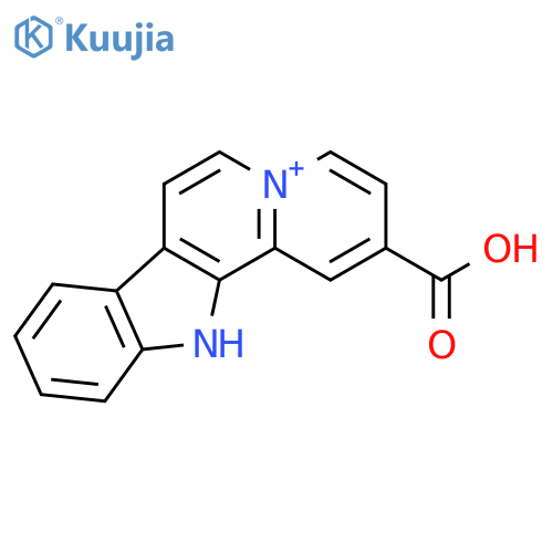 12H-Indolo[2,3-a]quinolizin-5-ium, 2-carboxy- (8CI,9CI) structure
