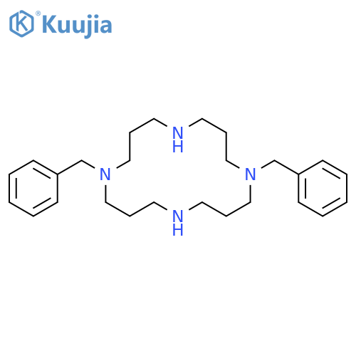 1,5,9,13-Tetraazacyclohexadecane, 1,9-bis(phenylmethyl)- structure