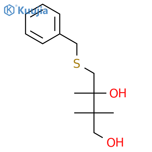 1,3-Butanediol, 2,2,3-trimethyl-4-[(phenylmethyl)thio]- structure