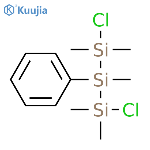 Trisilane, 1,3-dichloro-1,1,2,3,3-pentamethyl-2-phenyl- structure
