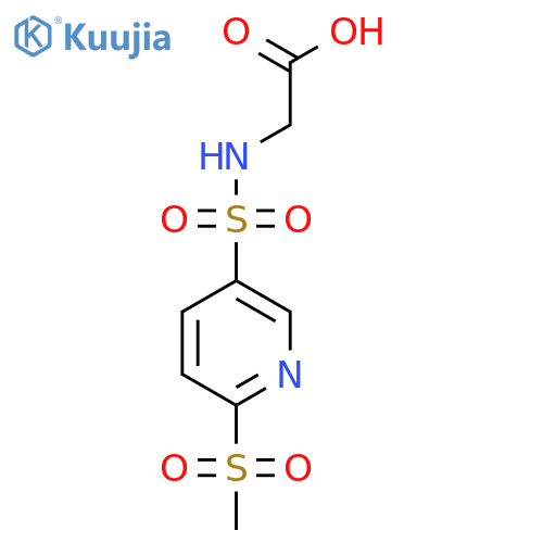 2-(6-Methanesulfonylpyridine-3-sulfonamido)acetic acid structure