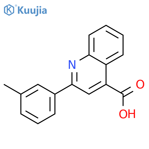 2-(3-Methylphenyl)quinoline-4-carboxylic acid structure