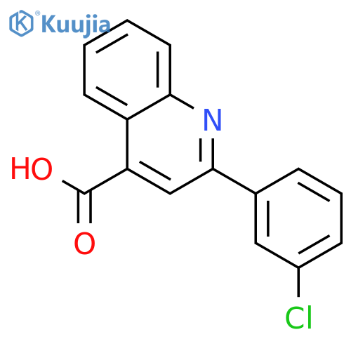 2-(3-Chlorophenyl)-4-quinolinecarboxylic Acid structure