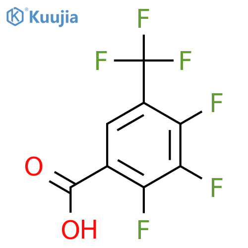 Benzoic acid,2,3,4-trifluoro-5-(trifluoromethyl)- structure