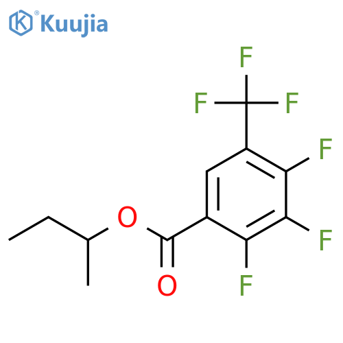 Benzoic acid, 2,3,4-trifluoro-5-(trifluoromethyl)-, 1-methylpropyl ester structure