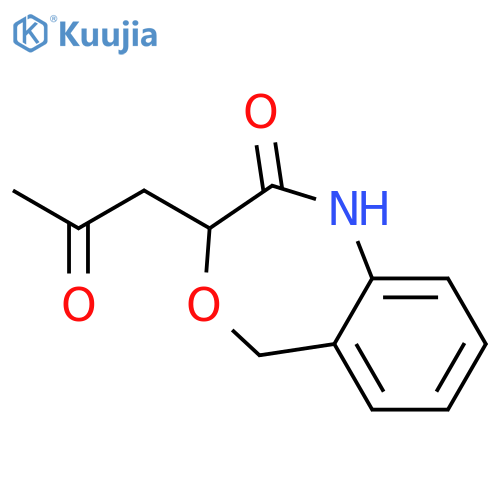 4,1-Benzoxazepin-2(3H)-one, 1,5-dihydro-3-(2-oxopropyl)- structure