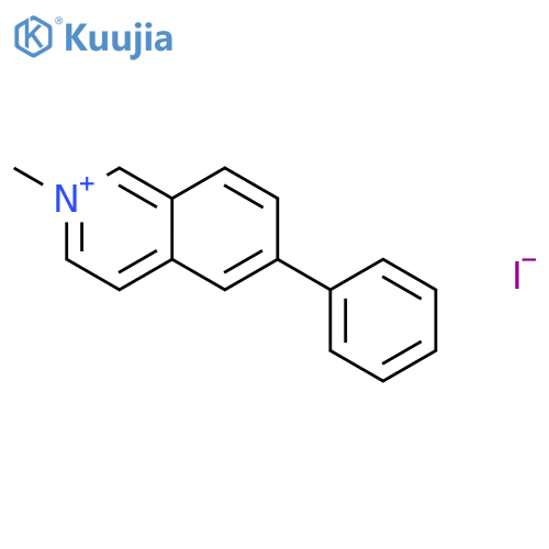 Isoquinolinium, 2-methyl-6-phenyl-, iodide structure