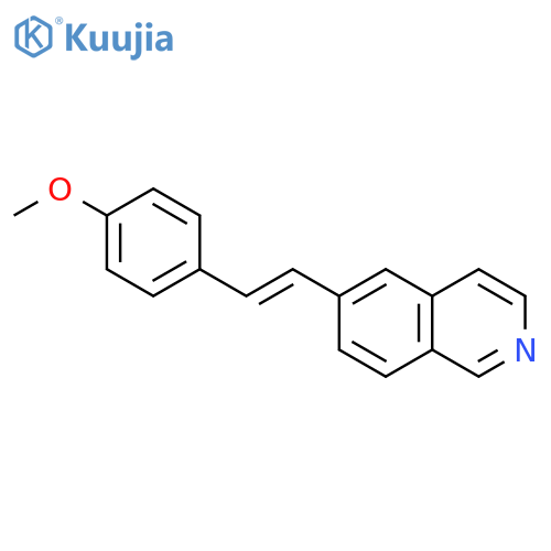 Isoquinoline, 6-[2-(4-methoxyphenyl)ethenyl]- structure
