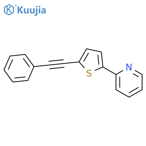 Pyridine, 2-[5-(phenylethynyl)-2-thienyl]- structure