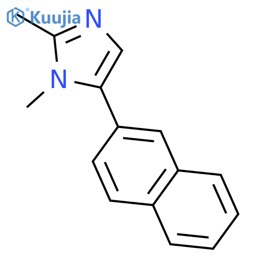 1H-Imidazole, 1,2-dimethyl-5-(2-naphthalenyl)- structure
