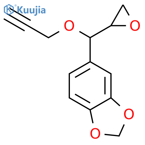 1,3-Benzodioxole, 5-[oxiranyl(2-propynyloxy)methyl]- structure