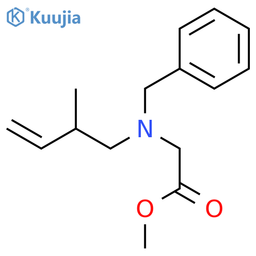 Glycine, N-(2-methyl-3-butenyl)-N-(phenylmethyl)-, methyl ester structure