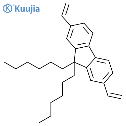 9H-Fluorene, 2,7-diethenyl-9,9-dihexyl- structure