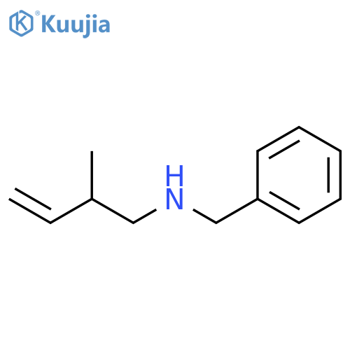 Benzenemethanamine, N-(2-methyl-3-butenyl)- structure