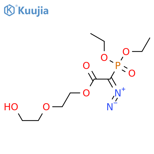 Acetic acid, diazo(diethoxyphosphinyl)-, 2-(2-hydroxyethoxy)ethyl ester structure