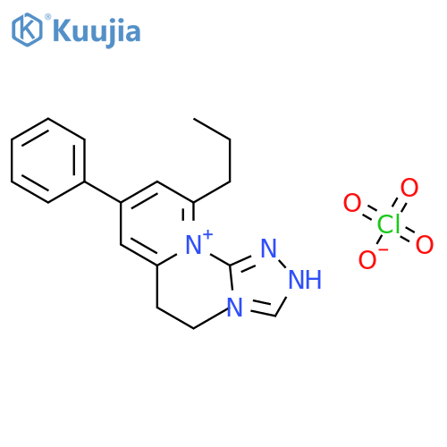 Pyridinium, 4-phenyl-2,6-dipropyl-1-(1H-1,2,4-triazol-3-yl)-, perchlorate structure