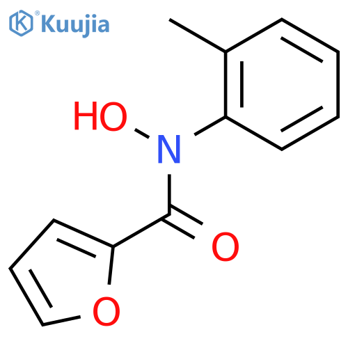 N-hydroxy-N-(2-methylphenyl)furan-2-carboxamide structure