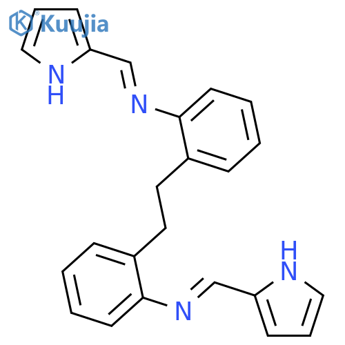 Benzenamine, 2,2'-(1,2-ethanediyl)bis[N-(1H-pyrrol-2-ylmethylene)- structure