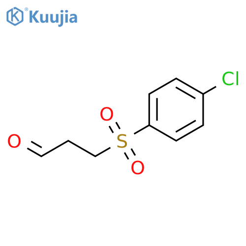 Propanal, 3-[(4-chlorophenyl)sulfonyl]- structure