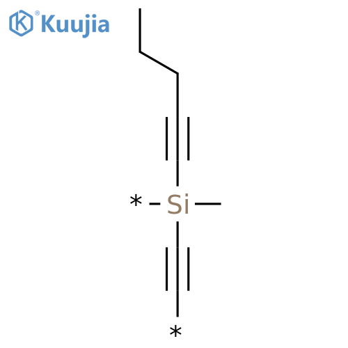 Poly[(methyl-1-pentynylsilylene)-1,2-ethynediyl] structure