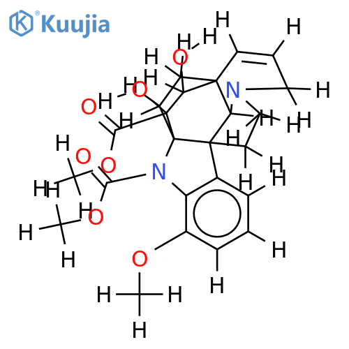 3,4-dihydroxy-17-methoxy-6,7-didehydro-aspidofractinine-1,3-dicarboxylic acid dimethyl ester structure