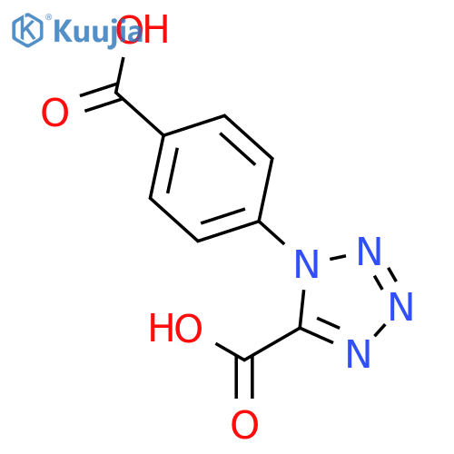 1H-TETRAZOLE-5-CARBOXYLIC ACID, 1-(4-CARBOXYPHENYL)- structure