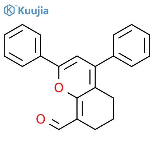 5H-1-Benzopyran-8-carboxaldehyde, 6,7-dihydro-2,4-diphenyl- structure