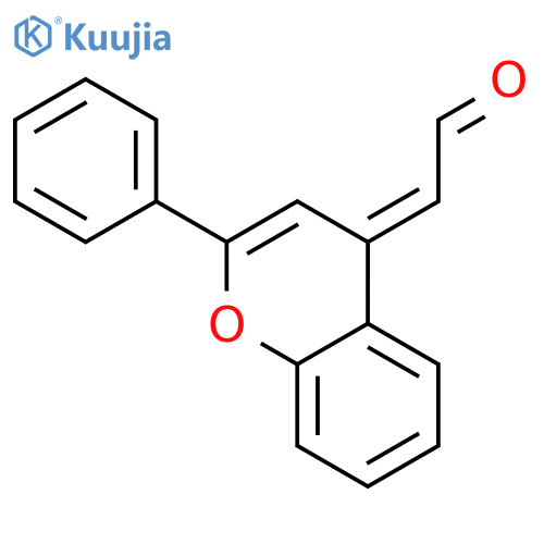 (2-Phenyl-4H-1-benzopyran-4-ylidene)acetaldehyde structure
