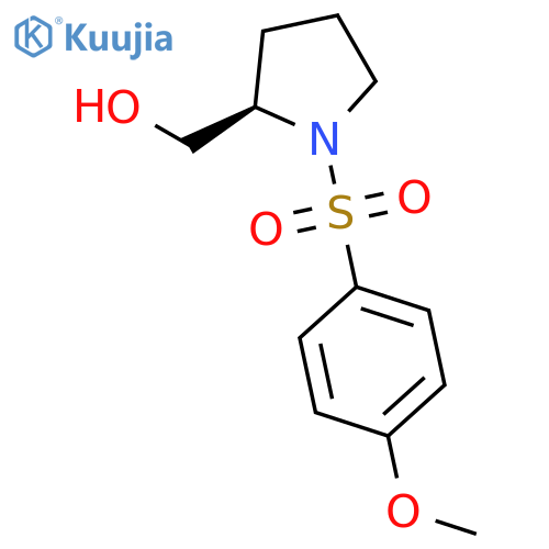 2-Pyrrolidinemethanol, 1-[(4-methoxyphenyl)sulfonyl]-, (R)- structure