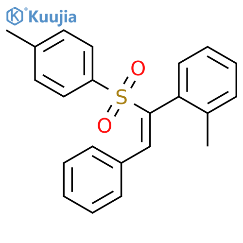 Benzene, 1-methyl-2-[1-[(4-methylphenyl)sulfonyl]-2-phenylethenyl]- structure