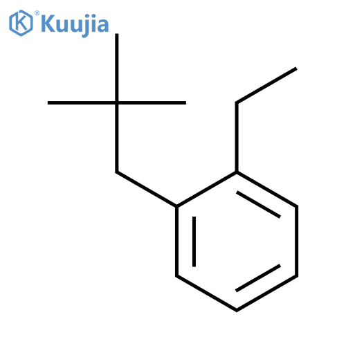 Benzene, 1-(2,2-dimethylpropyl)-2-ethyl- structure