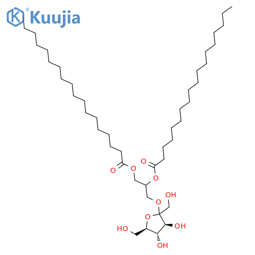 D-Fructofuranoside, 2,3-bis[(1-oxooctadecyl)oxy]propyl structure