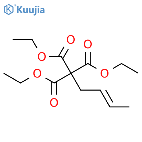 3-Pentene-1,1,1-tricarboxylic acid, triethyl ester structure