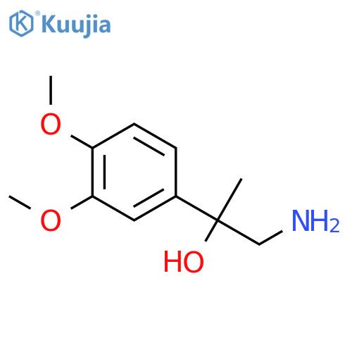 1-amino-2-(3,4-dimethoxyphenyl)propan-2-ol structure