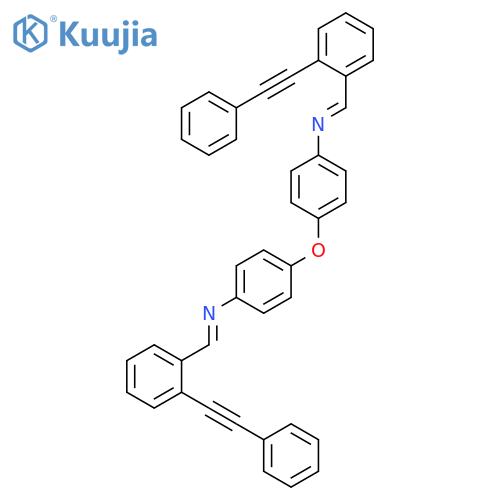 BENZENAMINE, 4,4'-OXYBIS[N-[[2-(PHENYLETHYNYL)PHENYL]METHYLENE]- structure