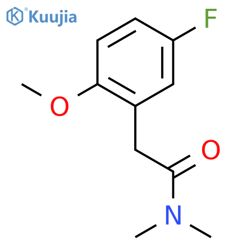 Benzeneacetamide, 5-fluoro-2-methoxy-N,N-dimethyl- structure