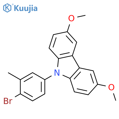 9H-Carbazole, 9-(4-bromo-3-methylphenyl)-3,6-dimethoxy- structure