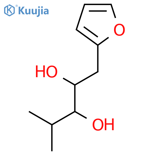2,3-Pentanediol, 1-(2-furanyl)-4-methyl- structure
