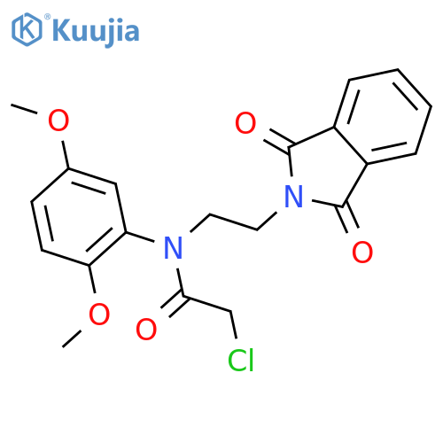 2-chloro-n-(2,5-dimethoxyphenyl)-n-[2-(1,3-dioxoisoindol-2-yl)ethyl]acetamide structure