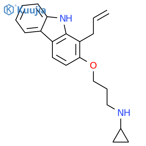 Cyclopropanamine, N-[3-[[1-(2-propenyl)-9H-carbazol-2-yl]oxy]propyl]- structure