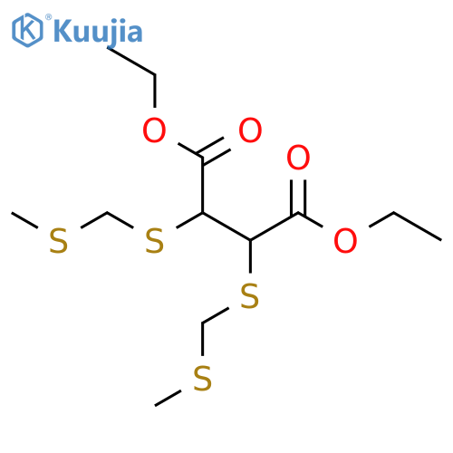 BUTANEDIOIC ACID, 2,3-BIS[[(METHYLTHIO)METHYL]THIO]-, DIETHYL ESTER structure