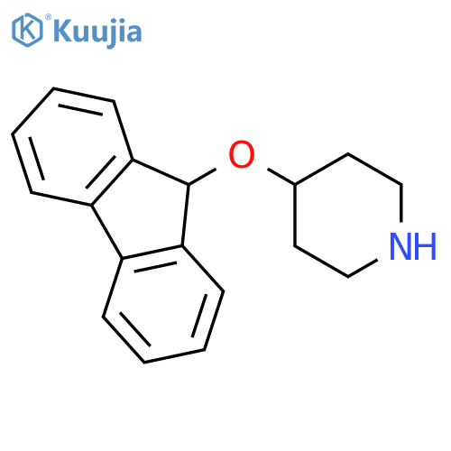 Piperidine, 4-(9H-fluoren-9-yloxy)- structure