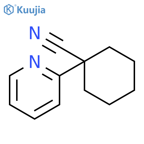 1-(Pyridin-2-yl)cyclohexanecarbonitrile structure