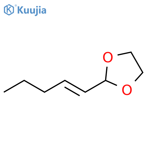 1,3-Dioxolane, 2-(1-pentenyl)-, (E)- structure